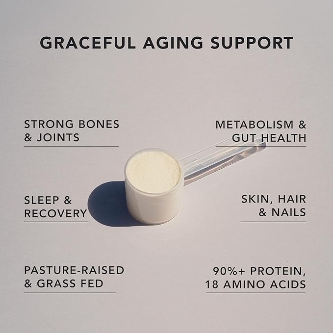 AMANDEAN Collagen Peptides Powder 1kg. Grass-Fed Enzymatically Hydrolyzed Type 1 &amp 3. Agglomerated Easy to Mix Unflavored Non-GMO. Protein with 18 Amino Acids for Healthy Skin Hair Nails.
