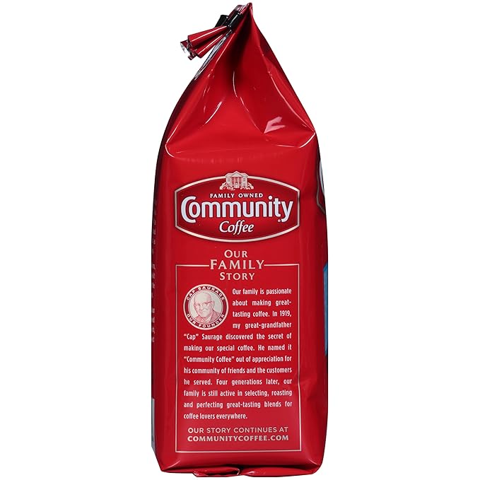 Community Coffee French Vanilla Flavored 36 Ounce Medium Roast Ground Coffee 12 Ounce Bag (Pack of 3)