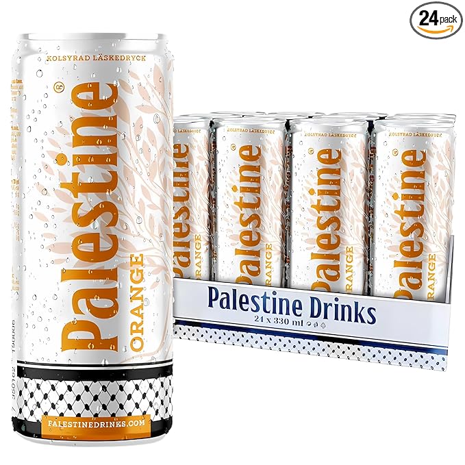 Palestine Orange Carbonated Soft Drink 11.1 fl oz can 24-Pack