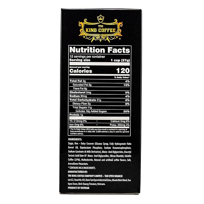 King Coffee 3in1 X3 Instant Vietnamese Coffee Packets Box 12 sticks x 0.95 oz (27g) Boost Energy Cafe Mix Perfect for Powerful Day (3)
