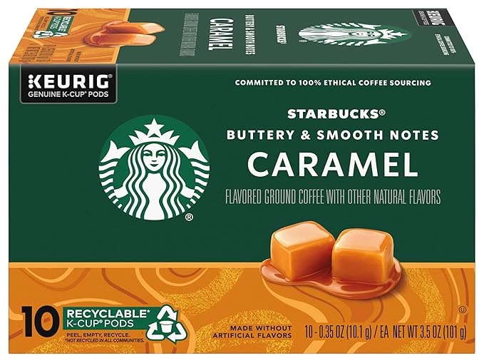 Starbucks Coffee Company Starbucks Flavored Coffee K-Cup Pods Caramel 10 CT