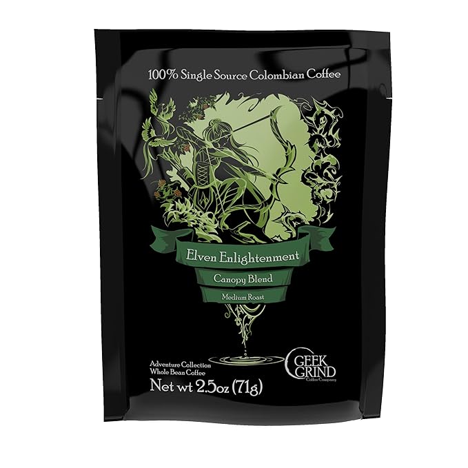 Geek Grind Whole Bean Coffee 7 Roasts Sampler Gift Box