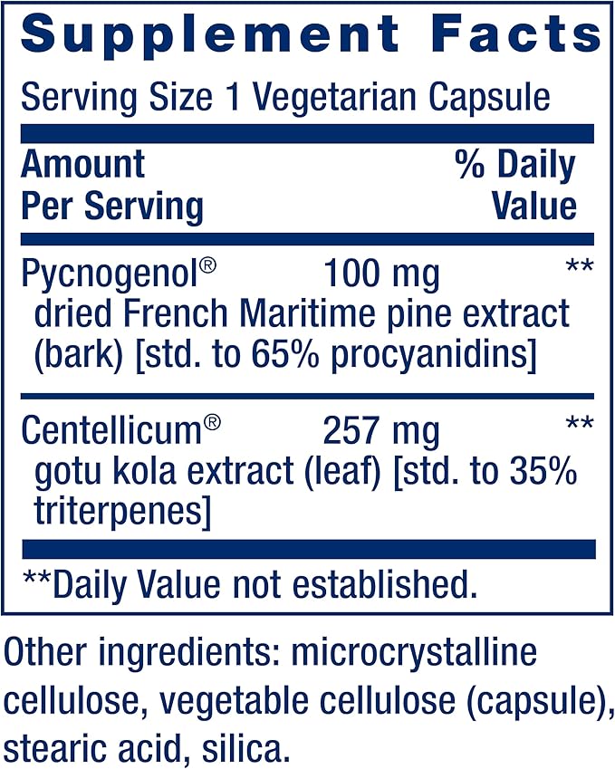 Life Extension Arterial Protect - Blood Pressure Supplement for Heart Health - with gotu kola and Pycnogenol Dried French Maritime Pine bark extracts - Gluten-Free Non-GMO Vegetarian - 30 Capsules