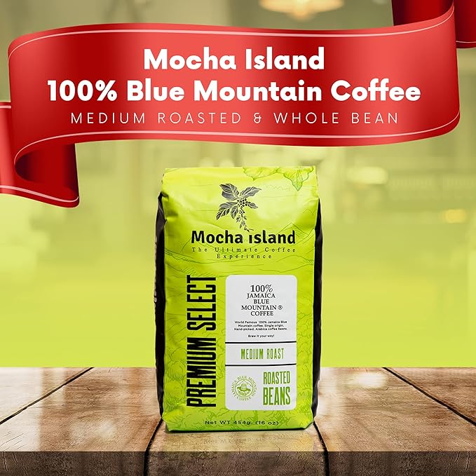 Mocha Island Coffee Jamaican Coffee Beans (1lb)