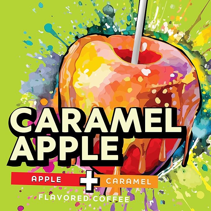 Java Factory Flavored Coffee Pods Caramel Apple Compatible with K Cup Brewers Including 2.0 40 Count