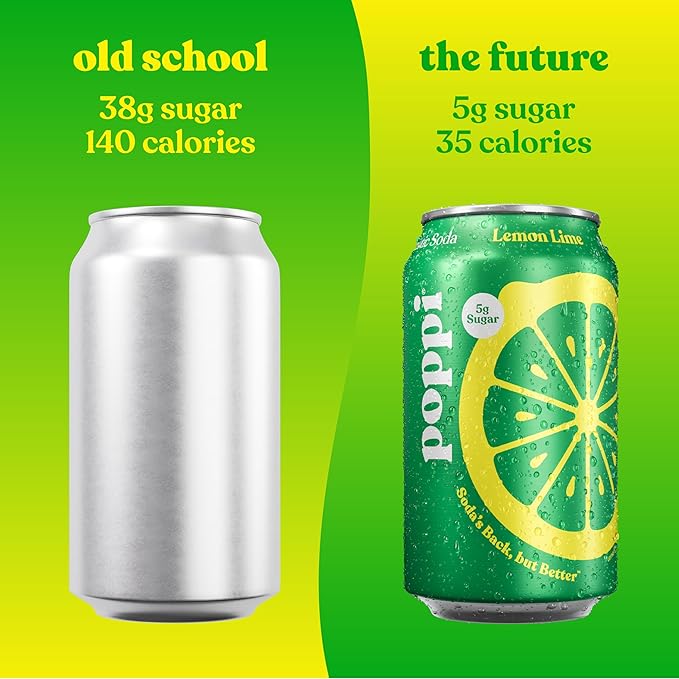 Poppi Sparkling Prebiotic Soda Beverage with Apple Cider Vinegar Seltzer Water and Fruit Juice Party Starters Variety Pack 12 Fl Oz Pack of 12 Packaging May Vary