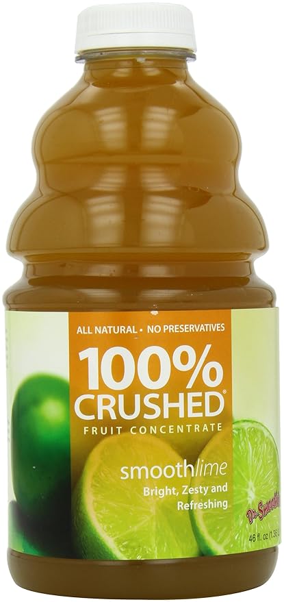 Dr. Smoothie Smooth Lime 100% Crushed Fruit Smoothie Bottles 46-Ounce