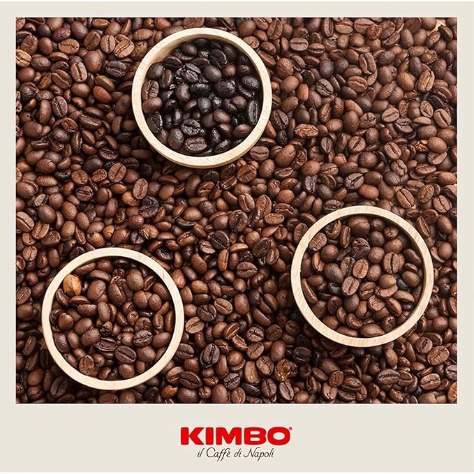 Kimbo Espresso Napoli Ground Coffee | Dark Roast | Intense Aroma &amp Long Lasting Flavor | 10/13 Intensity | 8.8 oz (250g) Brick