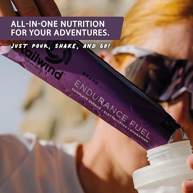 Tailwind Grab-and-Go Endurance Fuel Single Serve Assorted Flavors (Pack of 8) - Hydration Drink Mix with Electrolytes Carbohydrates - Non-GMO Gluten-Free Vegan No Soy or Dairy