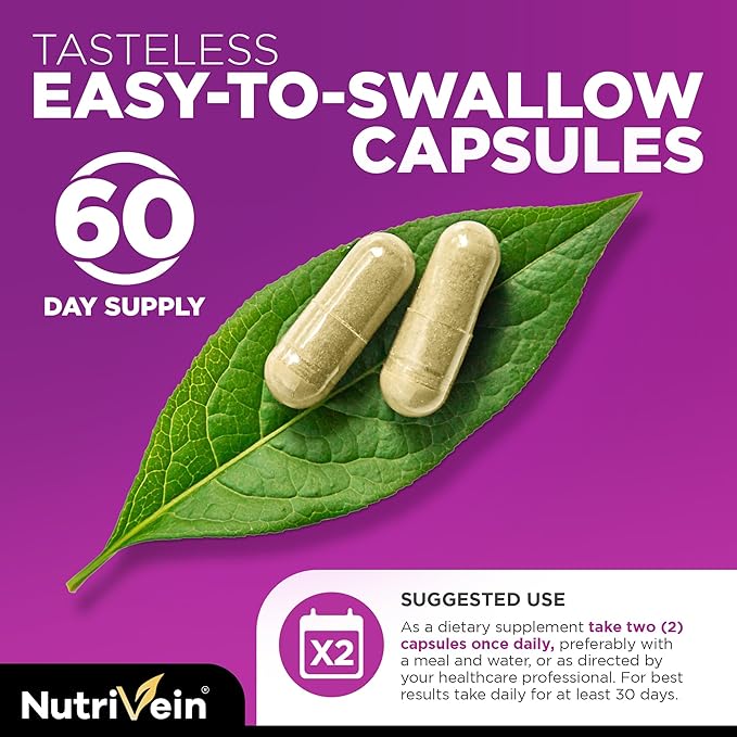 Nutrivein Premium Multi Collagen Capsules &amp Resveratrol Supplement Bundle: High-Absorption Trans Resveratrol Supplement &amp Multi Collagen Peptides Capsules for Mobility Repair &amp Well-Bein