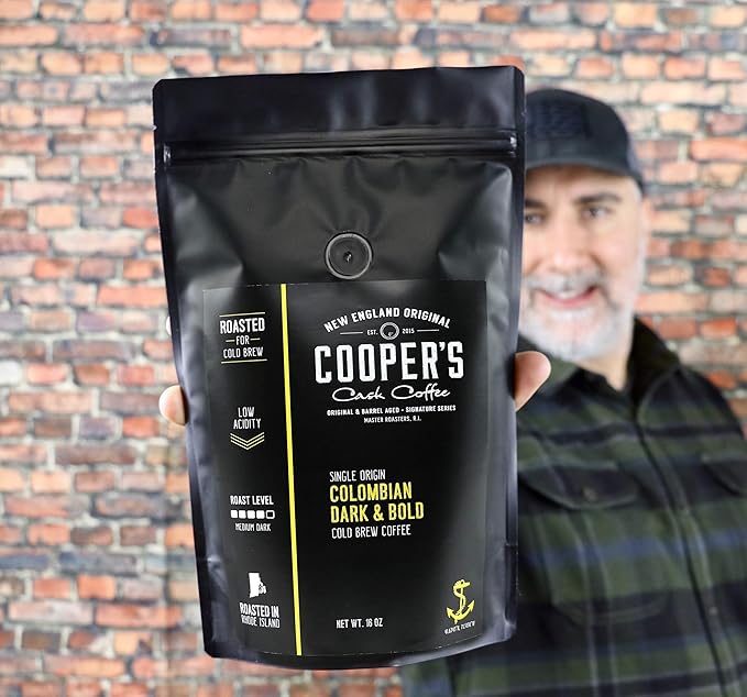 Organic Cold Brew Coffee - Guatemalan Coffee Beans - Ground Medium Roast 2lbs and Colombian Reserve Single Origin Coarsely Ground Coffee - Dark Roast 1lb