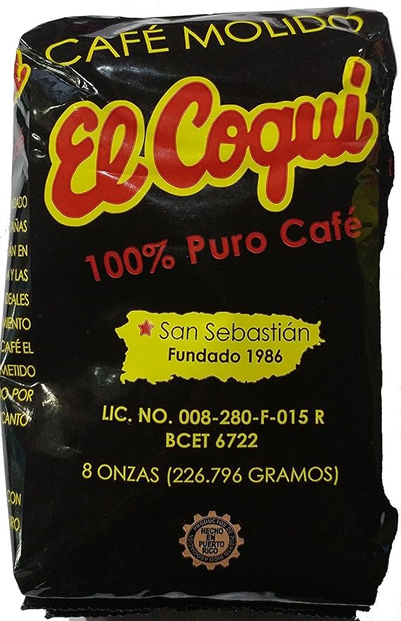 Puerto Rican Variety Pack Ground Coffee - 4 Local Favorites in 8 Ounce Bags (Lareno Rico Coqui and Crema)