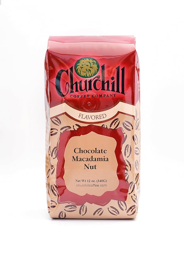 Churchill Coffee Chocolate Macadamia Nut 12 oz - Ground