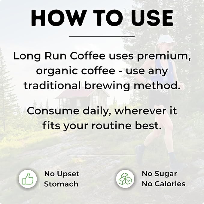 Long Run Coffee – Hydrating Coffee with Electrolytes – All Natural Energy + Hydration + Recovery for Athletes – Stomach Friendly Electrolyte Coffee for Runners (1 lb Orange Peel Infused)