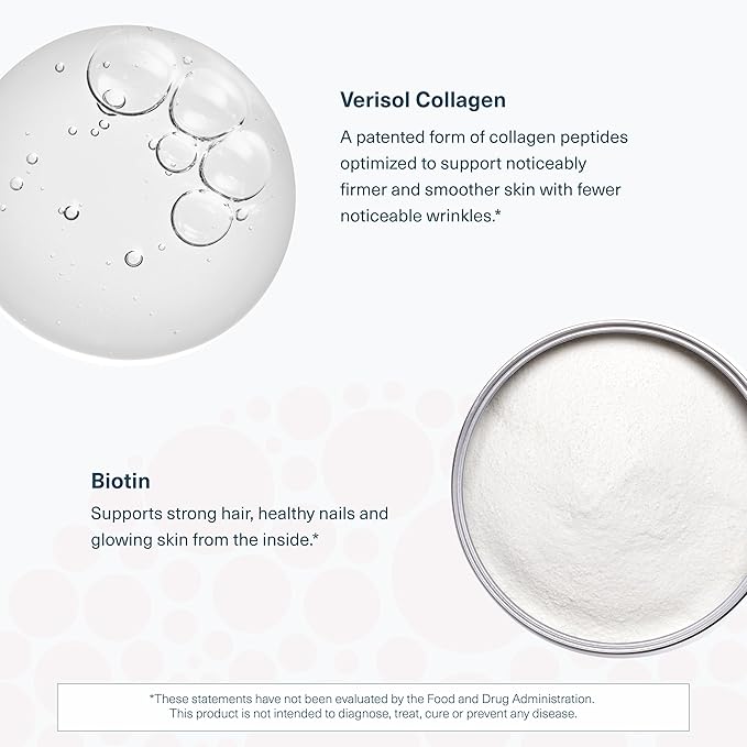 Youtheory Concentrated Effect Collagen with Verisol - Collagen Peptides with Vitamins C &amp B - Supports Hair Nails Bones &amp Joints* - 180 Tablets (60-Day Supply)