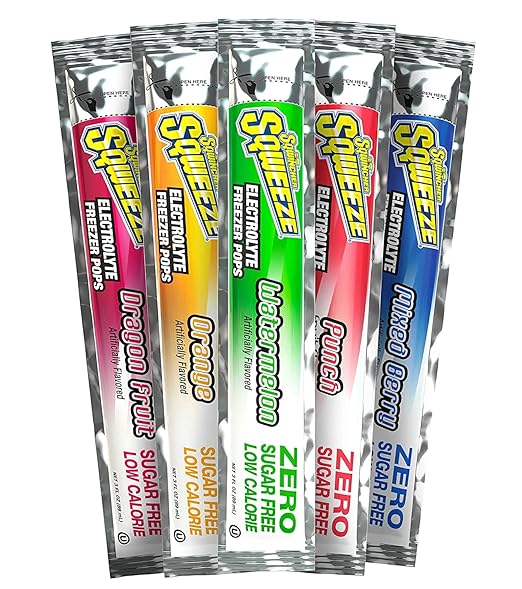Sqwincher Zero Sugar Hydration Bundle - Qwik Stiks (Pack of 50) + Sqweeze Freezer Pops (50 Total)