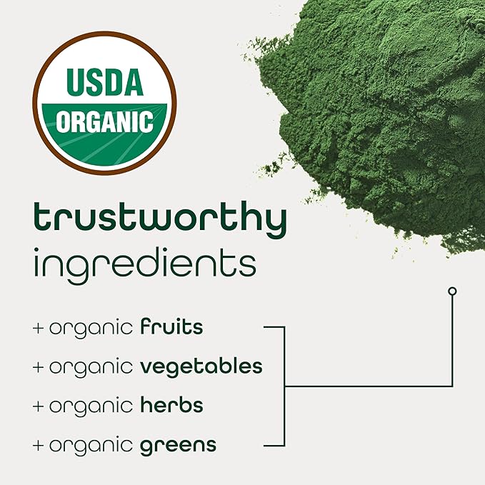Zena Nutrition Liquid Collagen Peptides and Biotin Mixed Berry 20.3 Fl Oz + Organic Supergreens Greens Powder 70+ Superfoods Mixed Berry 30 Servings