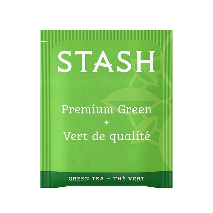 Stash Tea Premium Green Tea 20 Count Box of Tea Bags in Foil (Pack of 6)