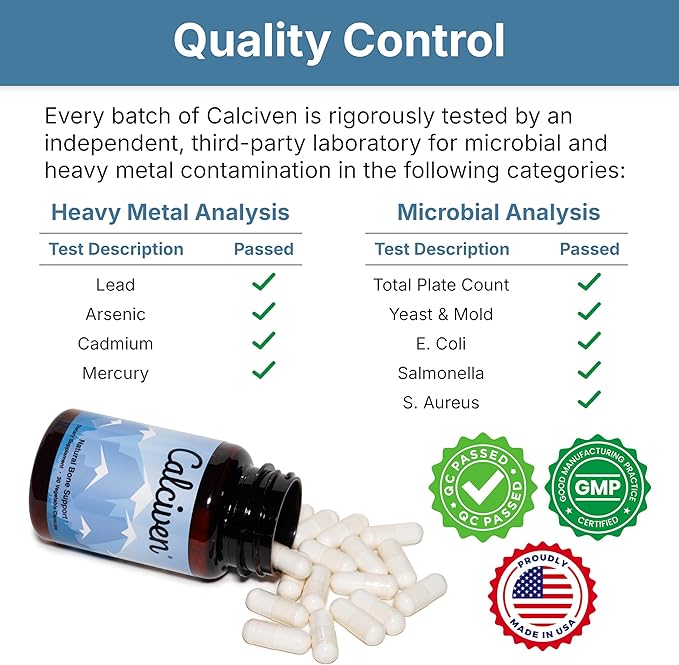 Natural Bone Support Supplement - Non-GMO Gluten-Free