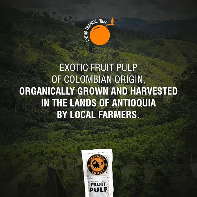Tamarin Fruits All Natural Frozen Fruit Pulp perfect for Juicing Cocktails Smoothies Desserts and Baking No Sugar Added Gluten Free with No Preservatives - (Yellow Dragon Fruit 3.2oz each)