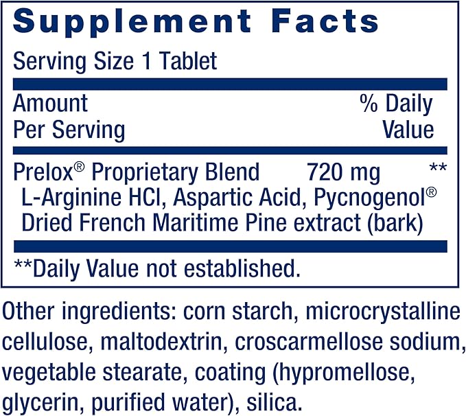 Life Extension Prelox Enhanced Sex – French Maritime Pine Bark Extract L-Arginine – Male Sexual Health Promotes Male Blood Flow – Gluten-Free Non-GMO – 60 Tablets