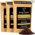 Lunar Eclipse Espresso - 3-Pack - Freshly Roasted After Your Order – Specialty Grade Low Acid Artisanal Dark Roast Coarse Ground Coffee No Bitterness Ethically Sourced – Pack of 3 (12 Ounces Each)