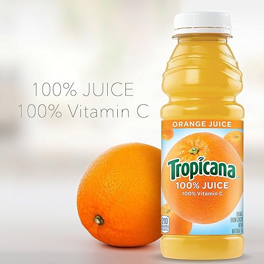 Tropicana Orange Juice 15.2 Ounce 12 Bottles
