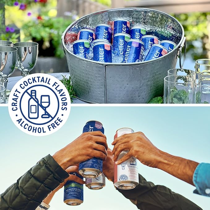 Better Than Booze Mocktail Non-Alcoholic Drinks | Alcohol Alternative Beverages Ritual Zero Proof | Enjoy Your Drink Moment with Our Alcohol Free Drinks | Non Alcoholic Variety 6 Pack Case