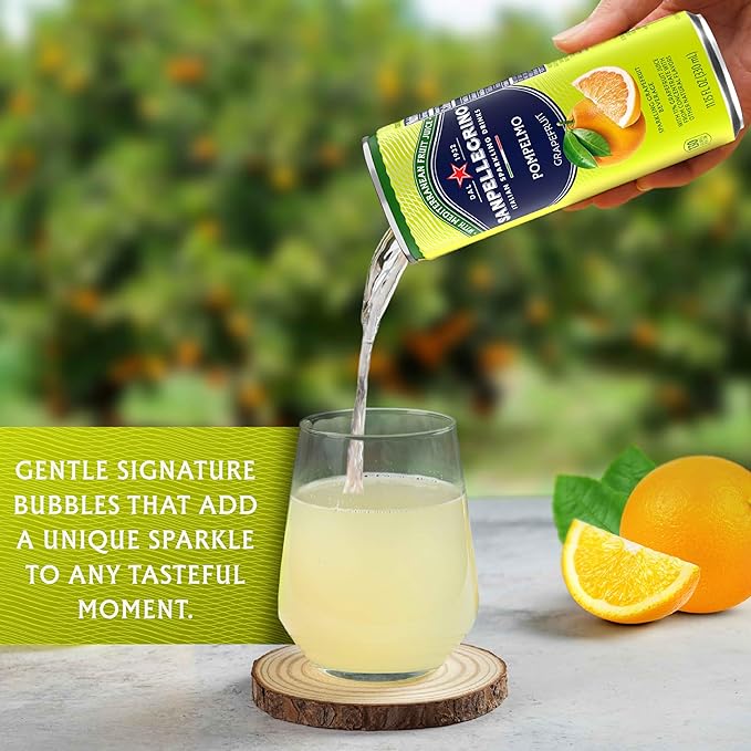 Sanpellegrino Italian Sparkling Drink Pompelmo Sparkling Grapefruit Beverage 24 Pack Of Cans