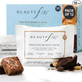 Beauty f(x) Protein Beauty Bites - Collagen Bars – Salted Peanut Butter &amp Chocolate Chip Collagen Protein Bars for Women – 10g Protein 120 Calories No Added Sugar – Supports Skin Hair and Nail