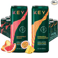 KEY 24-Pack Combo Bundle - Grapefruit Peach 12pk &amp Pineapple Passionfruit 12pk - Sugar Free All Natural Long Lasting Energy Optimal Green Tea Caffeine &amp L-Theanine for Mental Focus