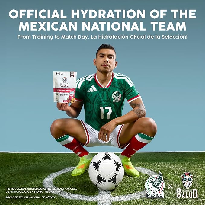 Salud x Jarritos 2-in-1 Hydration Packets + Immunity Electrolytes Powder Guava - Agua Fresca Drink Mix Elderberry Dairy &amp Soy Free Non-GMO Gluten Free Vegan 1g Sugar (15 Servings)