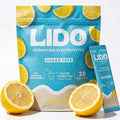 LIDO Lemonade Electrolyte Powder Packets — Clean Zero-Sugar Hydration Drink Mix with Balanced Sodium for Fast Replenishment — Vegan Paleo &amp Fasting Friendly — 28 Sticks