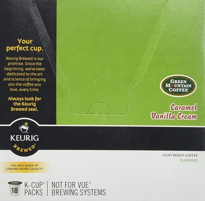 Green Mountain Coffee Caramel Vanilla 18 Ct K-Cups