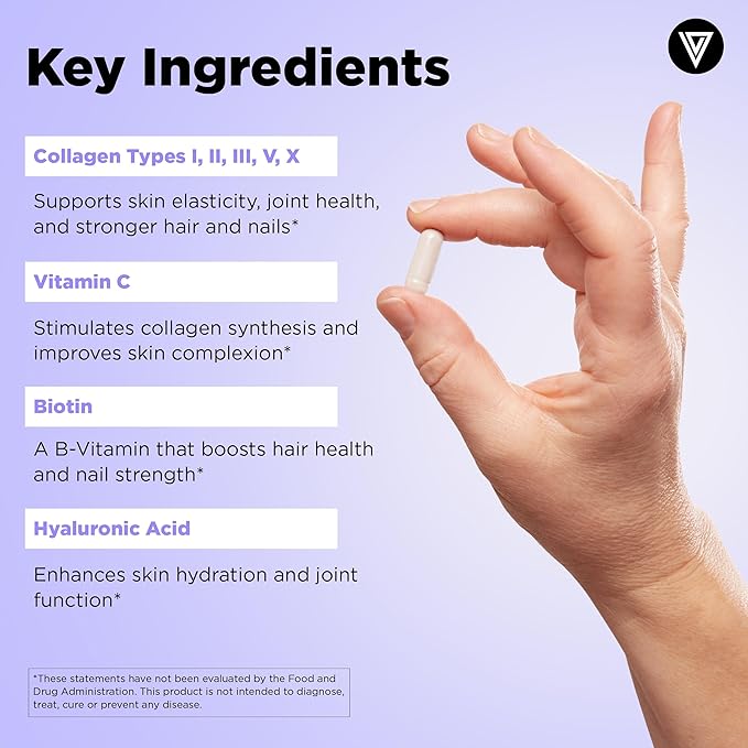Vital Vitamins Multi Collagen Complex Plus 150 ct + Creatine Monohydrate Capsules 120 ct