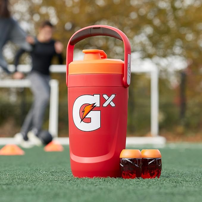 Gatorade Gx Performance Jug 64oz Leakproof Non Slip Grip Great for Athletes Red