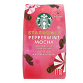 Starbucks Ground Coffee Peppermint Mocha Flavored Coffee 100% Arabica Holiday 1 Bag (17 oz)