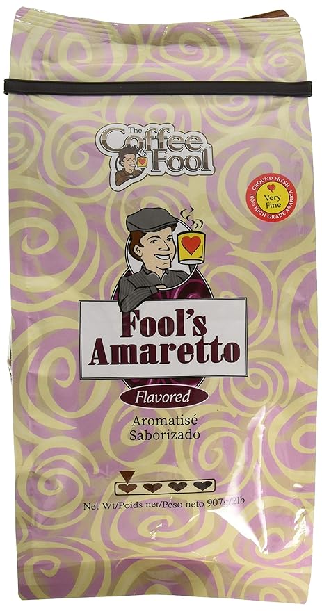 The Coffee Fool Amaretto Very Fine Grind 2 Pound