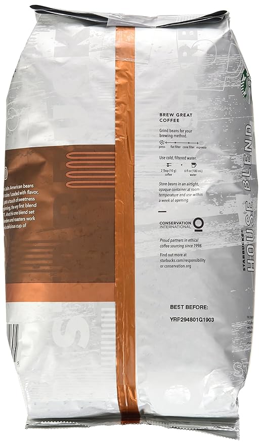 Starbucks House Blend Whole Bean Coffee 40 Ounce