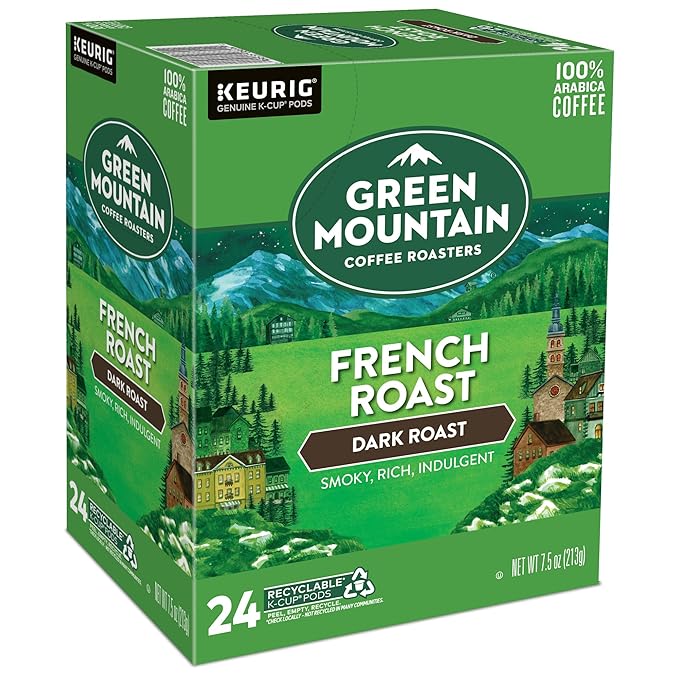 Green Mountain Coffee Roasters French Roast Keurig K-Cup Pods Dark Roast Coffee 96 Count
