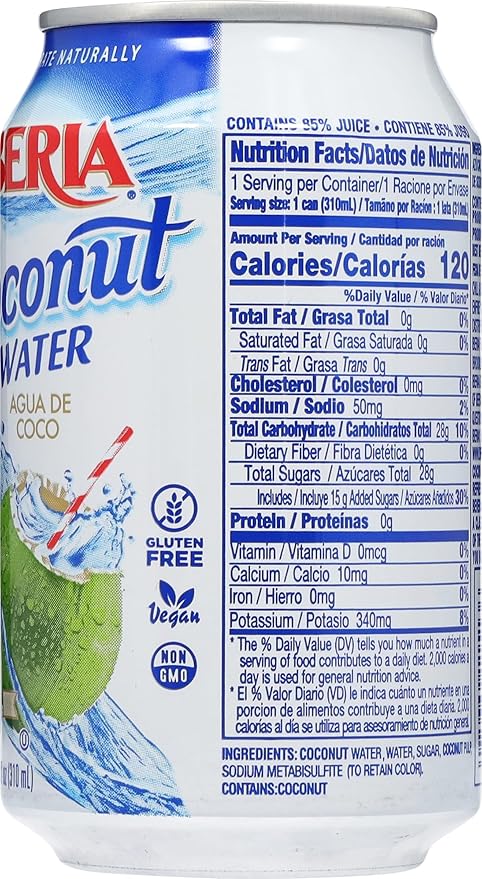 Iberia Coconut Water With Pulp 10.5 Fl Oz (Pack of 24)