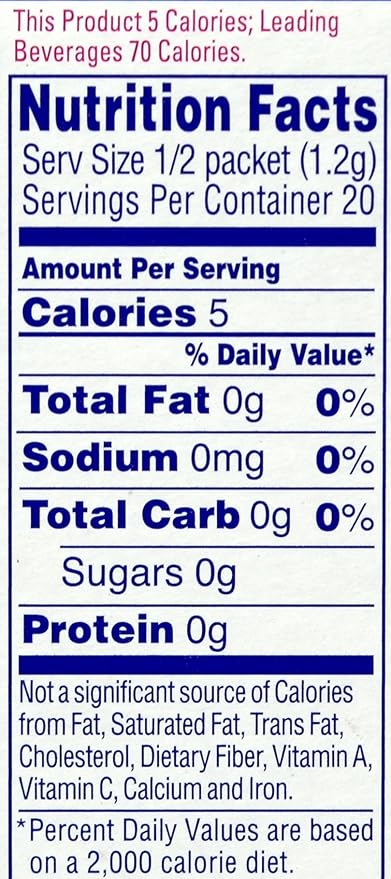 Crystal Light On The Go Peach Mango With Caffeine Drink Mix 10-Packet Box (Pack of 28)