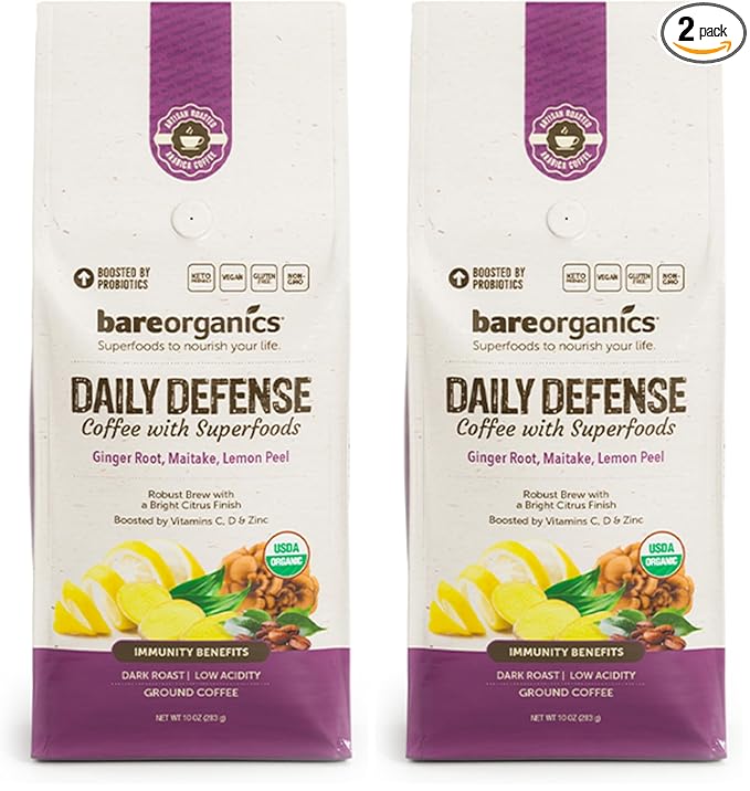 DAILY DEFENSE BAGGED COFFEE with Superfoods (Pack of 2)