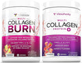 Vitauthority Multi Collagen Burn: Hydrolyzed Protein Peptides with Hyaluronic Acid and Multi Collagen Peptides Powder for Women - Hydrolyzed Flavored Collagen