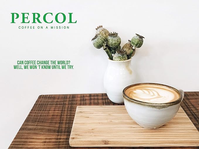 PERCOL Smooth Colombian Instant Coffee Easy Drinking Flavor 100% Arabica Beans Freeze-Dried - Light Strength 3.5 oz 1 Pk