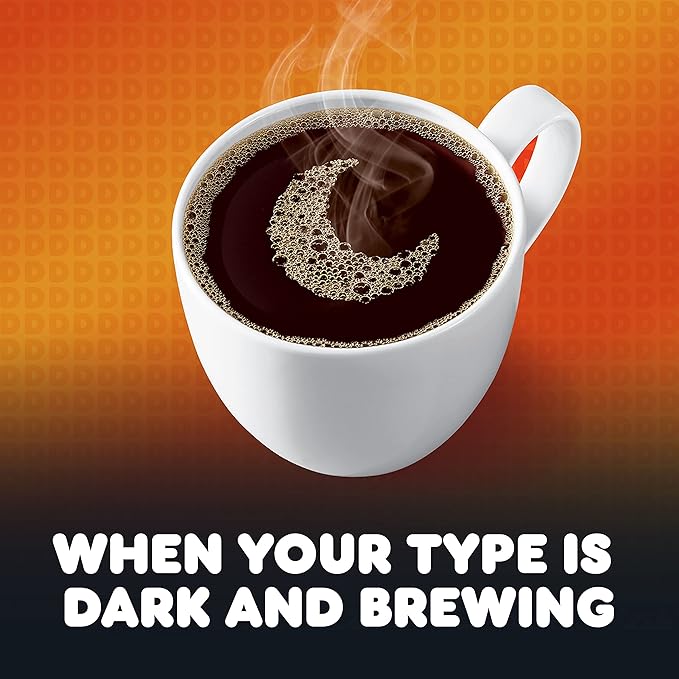 Dunkin’ Midnight Dark Roast Ground Coffee 18.4 Ounce Bag