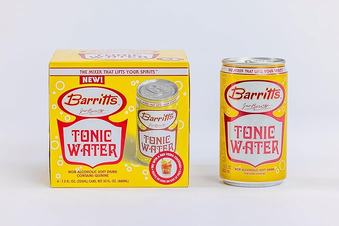 Barritt's Mixers - Club &amp Tonic Mix Non-Alcoholic Soda Cocktail Mixer 7.5 fl oz Cans 24 Pack Mini