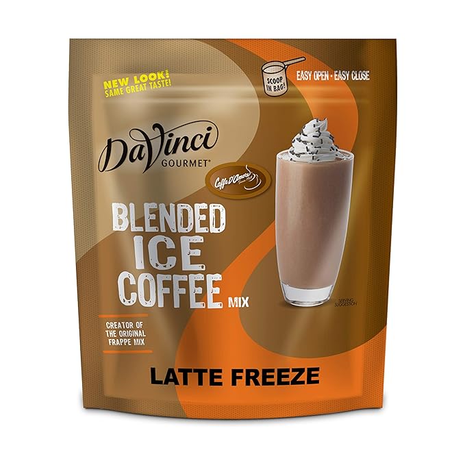 DaVinci Gourmet Iced Coffee Latte Blended Drink Mix 3 Pounds