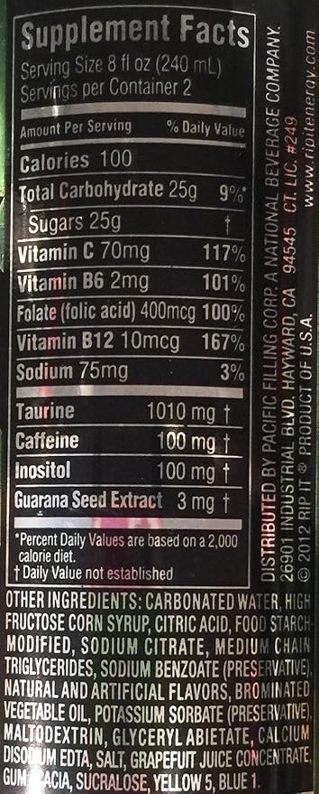 Rip It Energy Drink Variety 16 oz (16 Cans)