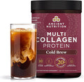 Ancient Nutrition Hydrolyzed Collagen Peptides Powder Cold Brew Multi Collagen Protein for Women and Men 40 Servings Supports Skin and Nails Gut Health 17.5 oz